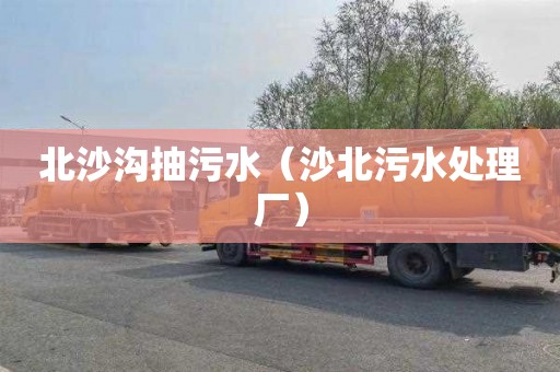 北沙沟抽污水（沙北污水处理厂）