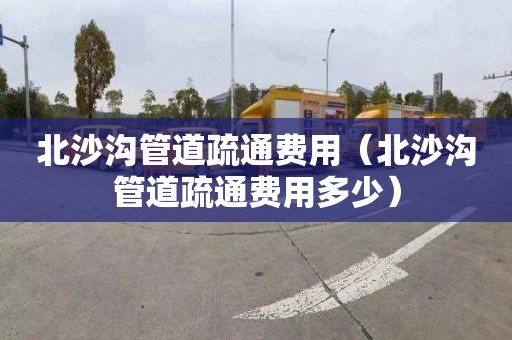 北沙沟管道疏通费用（北沙沟管道疏通费用多少）