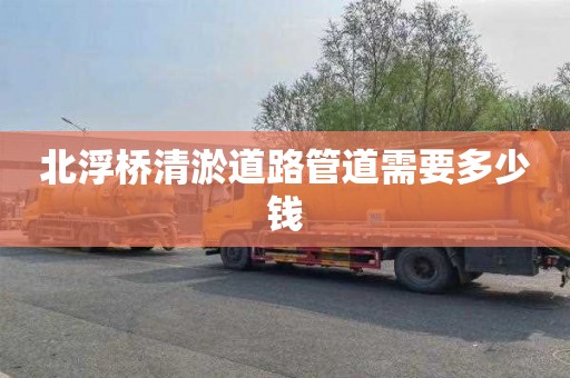 北浮桥清淤道路管道需要多少钱