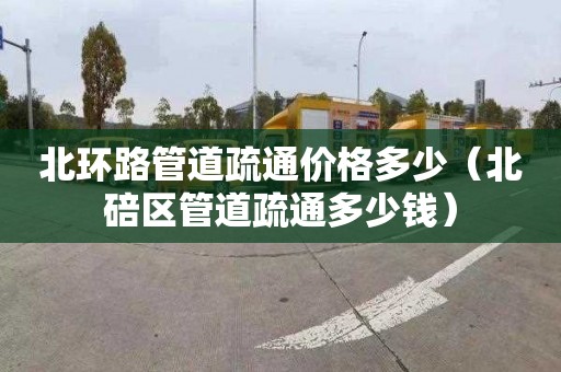 北环路管道疏通价格多少（北碚区管道疏通多少钱）
