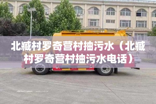 北臧村罗奇营村抽污水（北臧村罗奇营村抽污水电话）