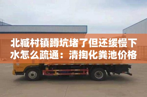 北臧村镇蹲坑堵了但还缓慢下水怎么疏通：清掏化粪池价格是多少