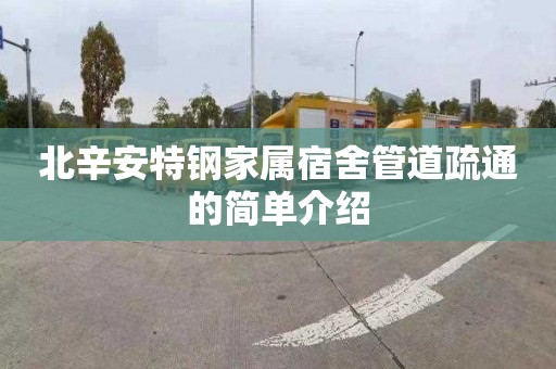 北辛安特钢家属宿舍管道疏通的简单介绍