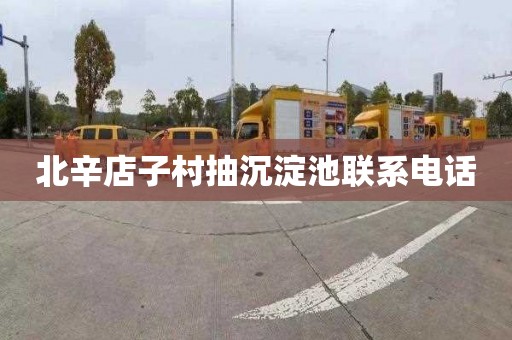 北辛店子村抽沉淀池联系电话