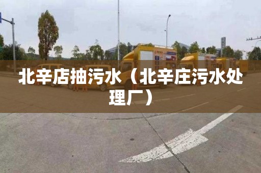 北辛店抽污水（北辛庄污水处理厂）