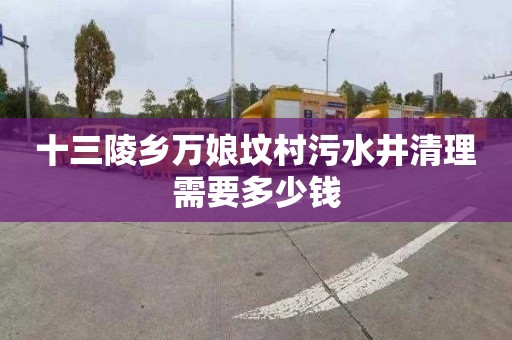 十三陵乡万娘坟村污水井清理需要多少钱