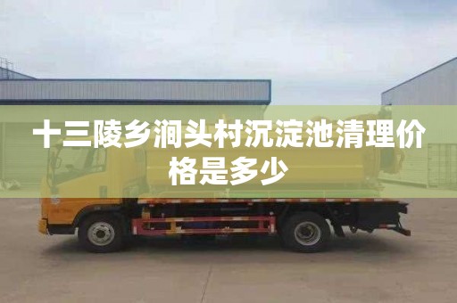 十三陵乡涧头村沉淀池清理价格是多少