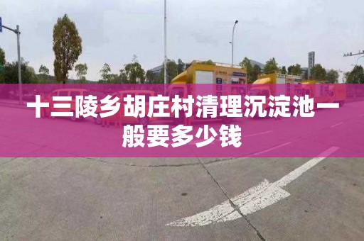 十三陵乡胡庄村清理沉淀池一般要多少钱