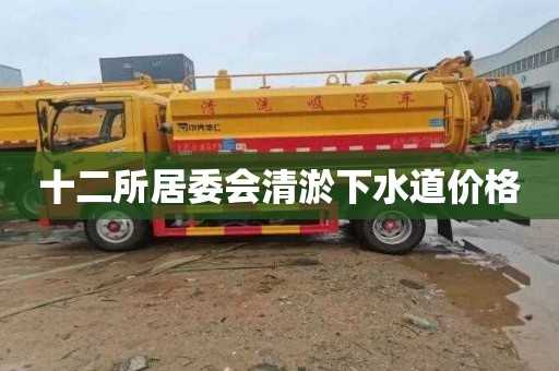 十二所居委会清淤下水道价格
