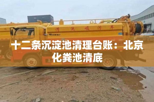 十二条沉淀池清理台账：北京化粪池清底