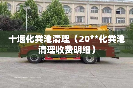 十堰化粪池清理（20**化粪池清理收费明细）