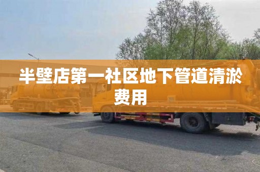 半壁店第一社区地下管道清淤费用