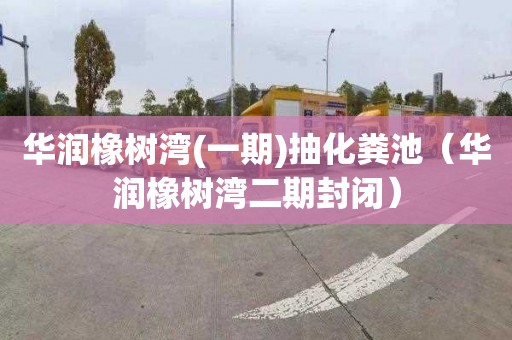 华润橡树湾(一期)抽化粪池（华润橡树湾二期封闭）
