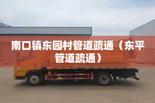 南口镇东园村管道疏通（东平管道疏通）