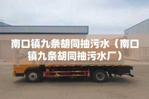 南口镇九条胡同抽污水（南口镇九条胡同抽污水厂）