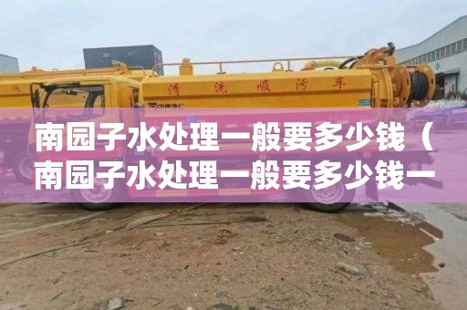 南园子水处理一般要多少钱（南园子水处理一般要多少钱一吨）