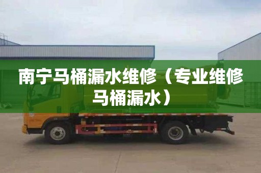 南宁马桶漏水维修（专业维修马桶漏水）