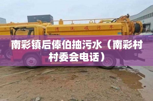 南彩镇后俸伯抽污水（南彩村村委会电话）