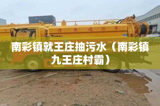 南彩镇就王庄抽污水（南彩镇九王庄村霸）