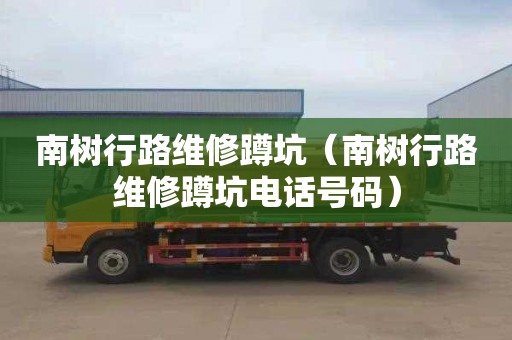 南树行路维修蹲坑（南树行路维修蹲坑电话号码）