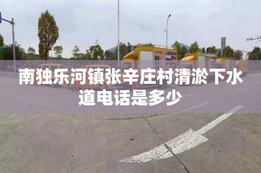 南独乐河镇张辛庄村清淤下水道电话是多少