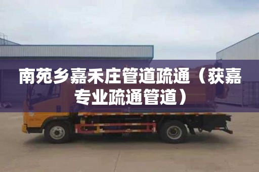 南苑乡嘉禾庄管道疏通（获嘉专业疏通管道）