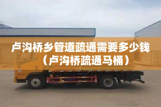 卢沟桥乡管道疏通需要多少钱（卢沟桥疏通马桶）