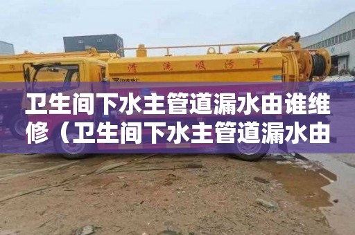 卫生间下水主管道漏水由谁维修（卫生间下水主管道漏水由谁维修的）