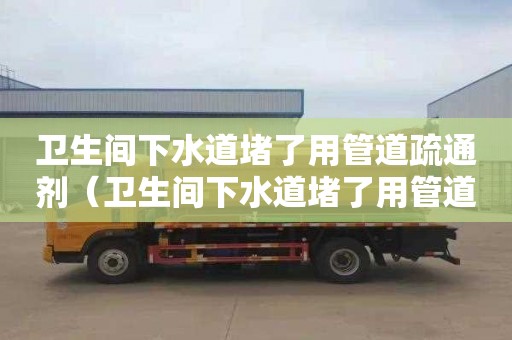 卫生间下水道堵了用管道疏通剂（卫生间下水道堵了用管道疏通剂有用吗）