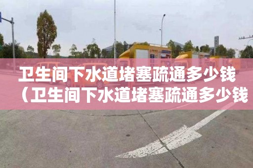 卫生间下水道堵塞疏通多少钱（卫生间下水道堵塞疏通多少钱一次）