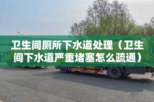卫生间厕所下水道处理（卫生间下水道严重堵塞怎么疏通）