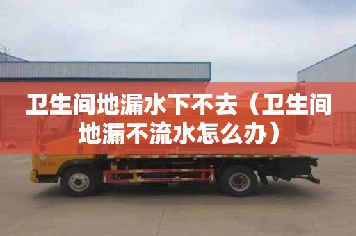 卫生间地漏水下不去（卫生间地漏不流水怎么办）