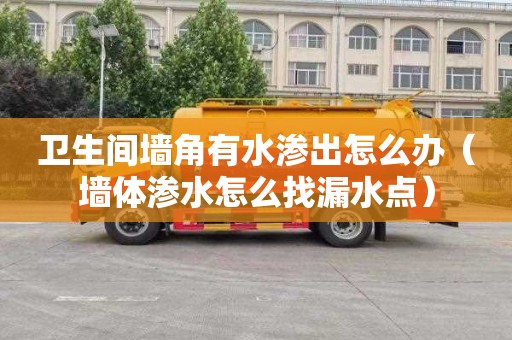 卫生间墙角有水渗出怎么办（墙体渗水怎么找漏水点）
