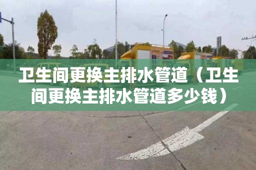 卫生间更换主排水管道（卫生间更换主排水管道多少钱）