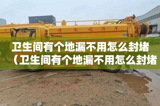 卫生间有个地漏不用怎么封堵（卫生间有个地漏不用怎么封堵好）