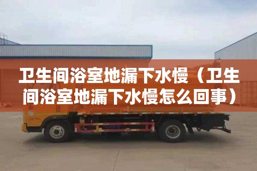卫生间浴室地漏下水慢（卫生间浴室地漏下水慢怎么回事）