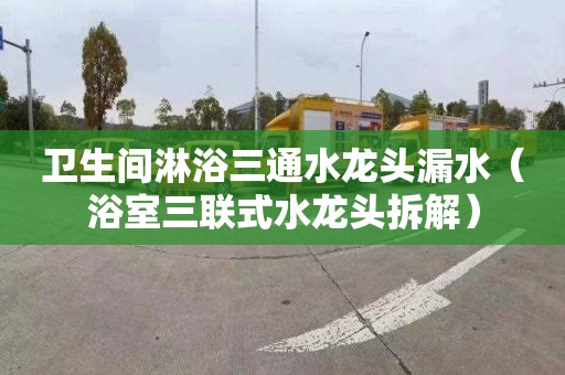 卫生间淋浴三通水龙头漏水（浴室三联式水龙头拆解）