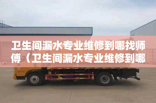 卫生间漏水专业维修到哪找师傅（卫生间漏水专业维修到哪找师傅都有哪些平台）