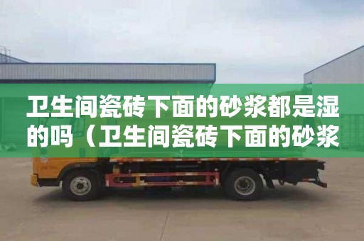 卫生间瓷砖下面的砂浆都是湿的吗（卫生间瓷砖下面的砂浆都是湿的吗导致背面墙湿）