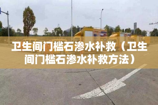 卫生间门槛石渗水补救（卫生间门槛石渗水补救方法）