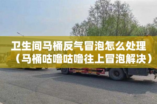 卫生间马桶反气冒泡怎么处理（马桶咕噜咕噜往上冒泡解决）