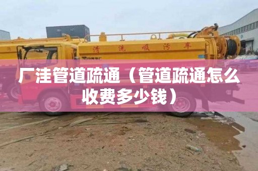 厂洼管道疏通（管道疏通怎么收费多少钱）