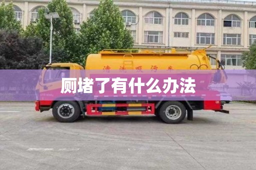 厕堵了有什么办法