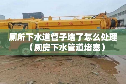 厕所下水道管子堵了怎么处理（厕房下水管道堵塞）