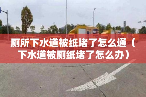 厕所下水道被纸堵了怎么通（下水道被厕纸堵了怎么办）