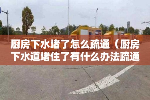 厨房下水堵了怎么疏通（厨房下水道堵住了有什么办法疏通）