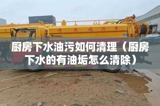 厨房下水油污如何清理（厨房下水的有油垢怎么清除）