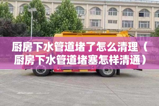 厨房下水管道堵了怎么清理（厨房下水管道堵塞怎样清通）