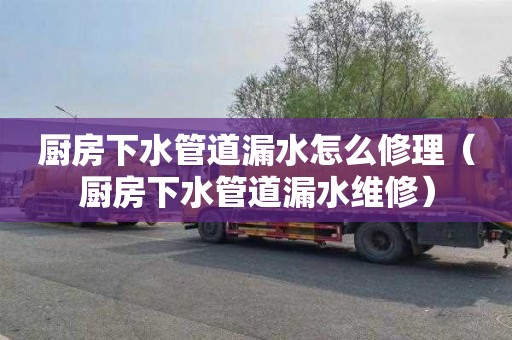 厨房下水管道漏水怎么修理（厨房下水管道漏水维修）