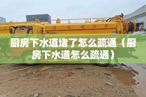 厨房下水道堵了怎么疏通（厨房下水道怎么疏通）